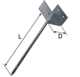 Ridge beam bracket